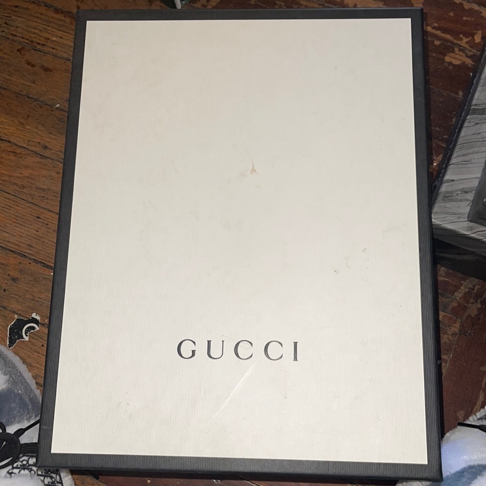 Gucci sneakers worn one time no marks on them at all.